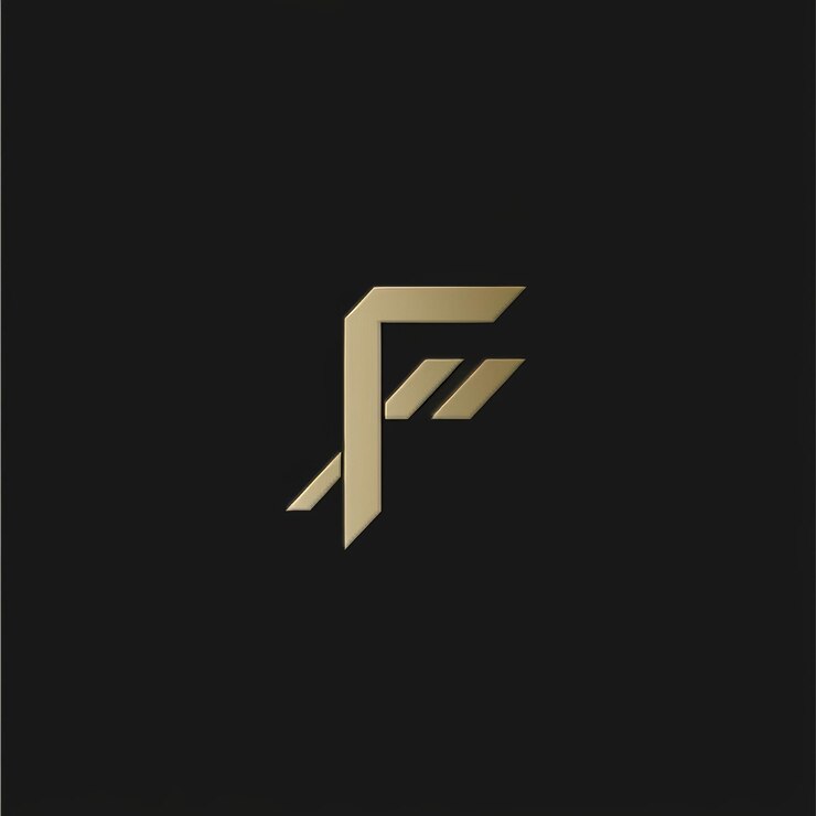 Foto elementos de modelo de design de ícone de logotipo da letra f adequados para uma empresa de luxo