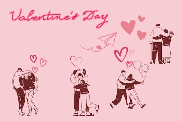elementos de valentine adesivos românticos amor