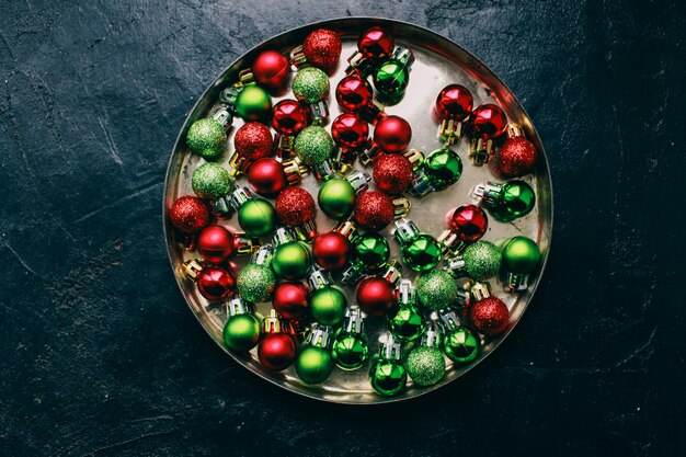 Elementos de decoración de navidad