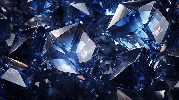 Elementos en forma de diamante que crean un efecto caleidoscópico