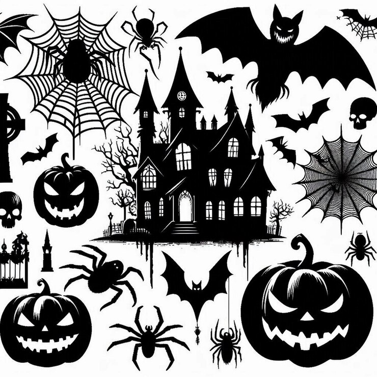 elementos de halloween
