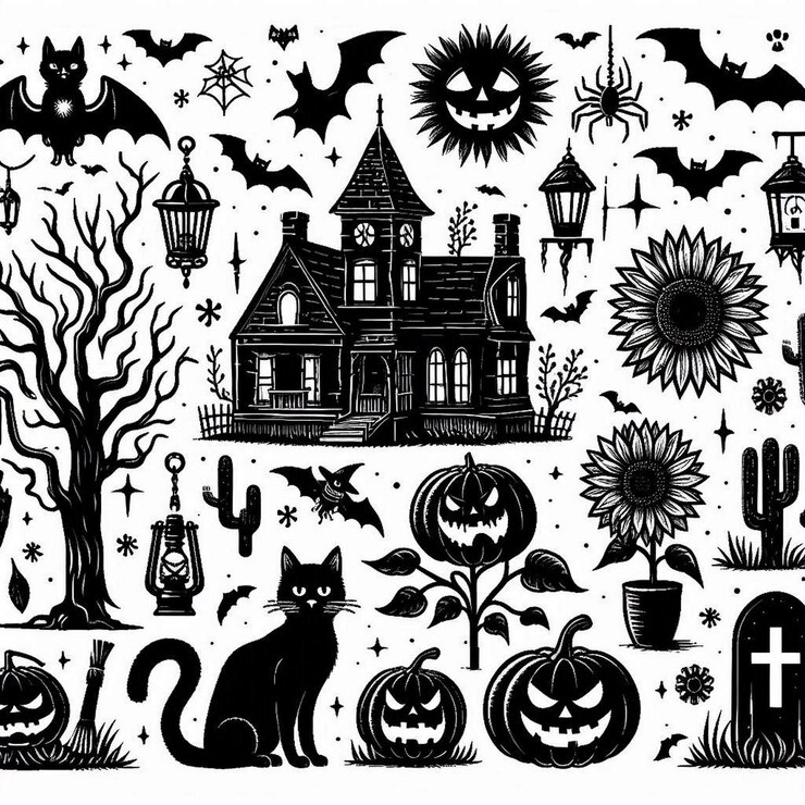 elementos de halloween