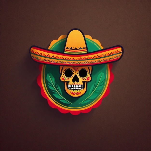Foto elementos icónicos mexicanos y colores vibrantes