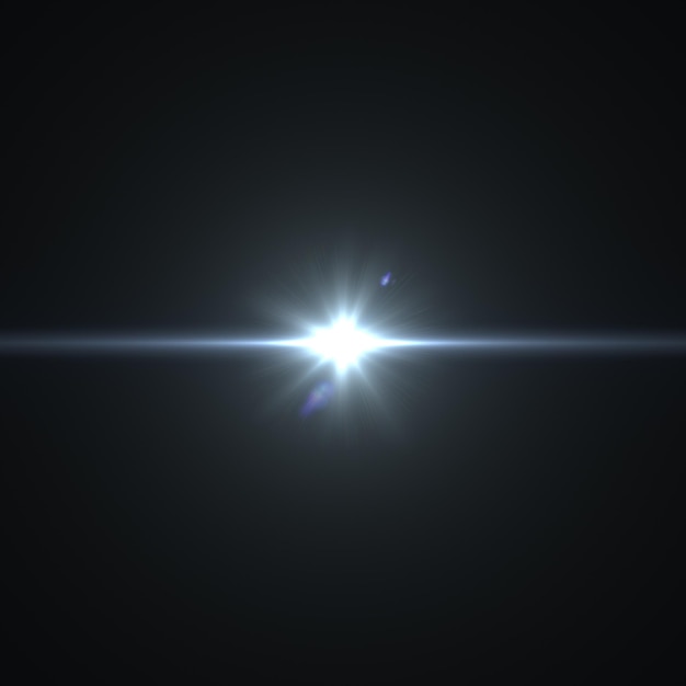 Foto elementos de luces de bengalas ópticas de alta definición