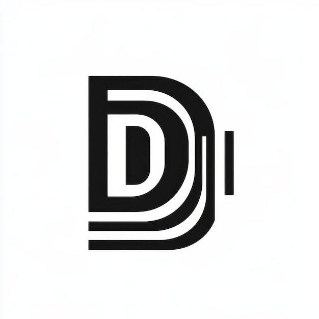Elementos de plantilla de diseño de la letra D para su solicitud o identidad corporativa