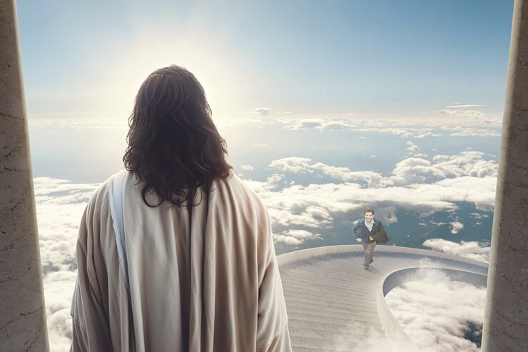 Foto elementos de la religión cristiana sobre la fe y dios