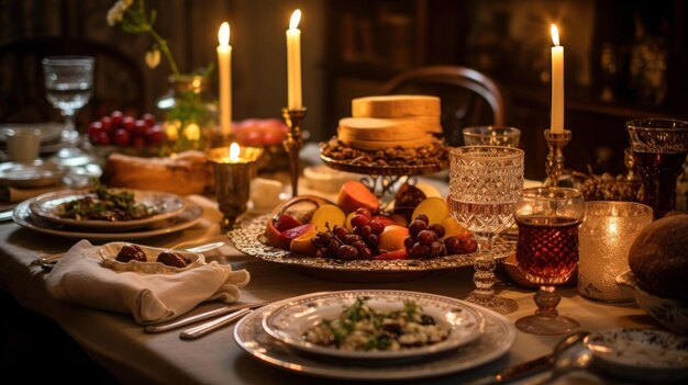 elementos simbólicos de uma mesa do Seder da Páscoa