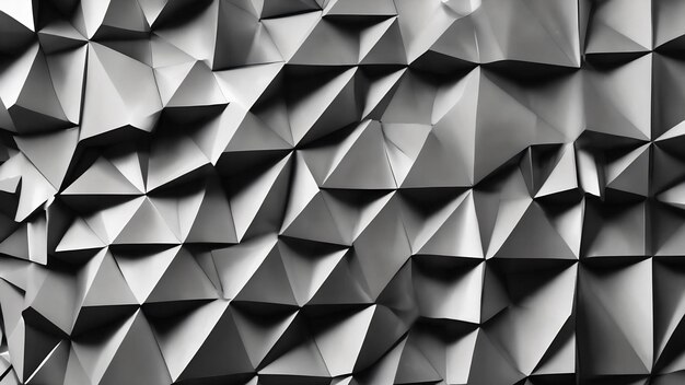 Elementos triangulares en escala de grises fondo abstracto