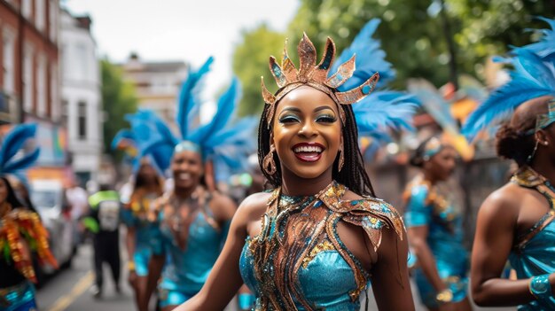 Foto eles sempre roubam o show retrato de um grupo de dançarinas vestindo trajes vibrantes enquanto dançam com música dentro de uma boate movimentada