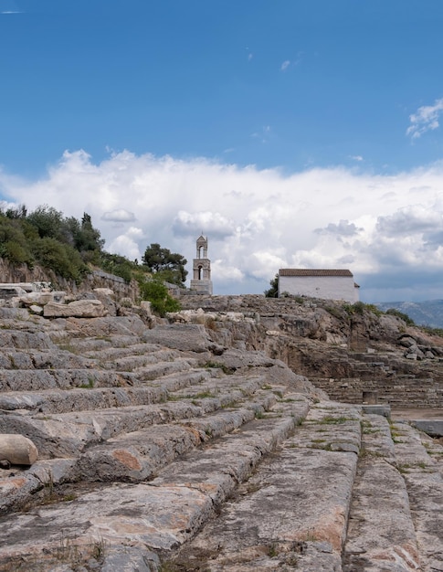 Eleusis Site Arqueológico Ática Grécia Elefsina 2023 Capital Europeia da Cultura Vertical