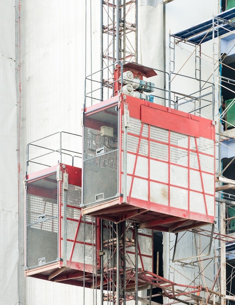 Elevador de construção dupla