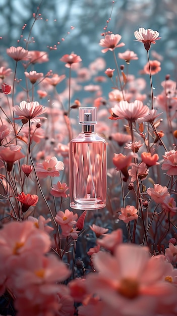 Eleve os seus sentidos cativante perfume elegância pastel e luxo beleza floral em cada garrafa