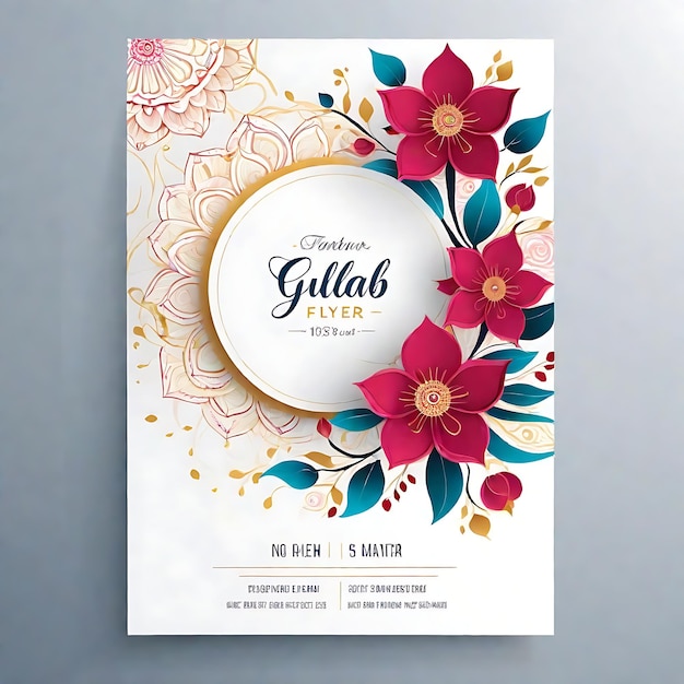 Eleve su evento con nuestra moderna plantilla de volante de invitación Perfección del diseño abstracto