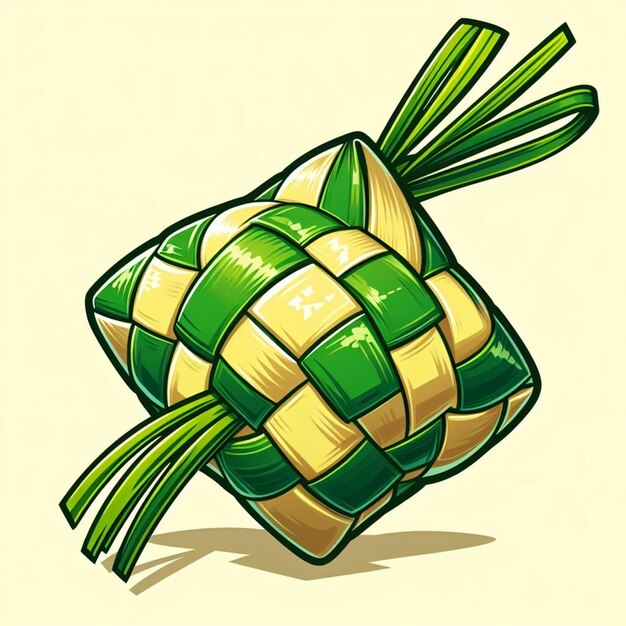 Foto eleve su juego de diseño con este vector ketupat