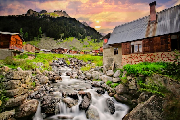 Elevit plateau é o lugar mais bonito do mar preto rize turquia