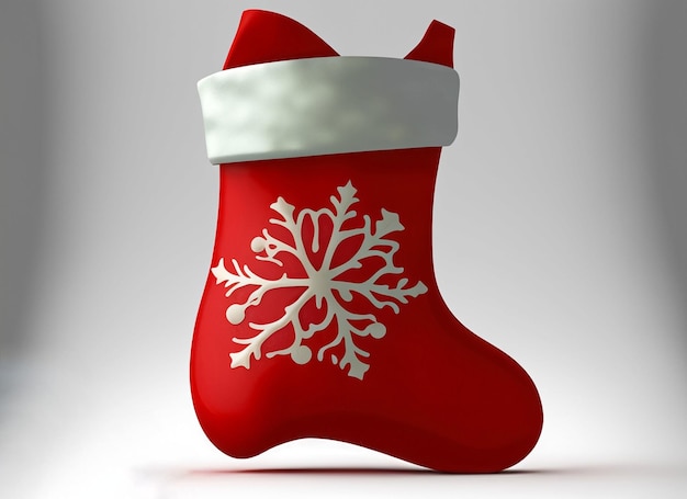 elfo de meia de natal 3d