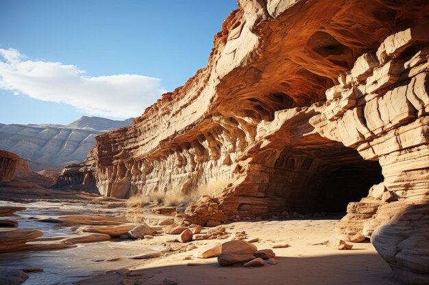 Eliat Israel Timna Nationalpark mit beeindruckenden Felsformationen generative IA