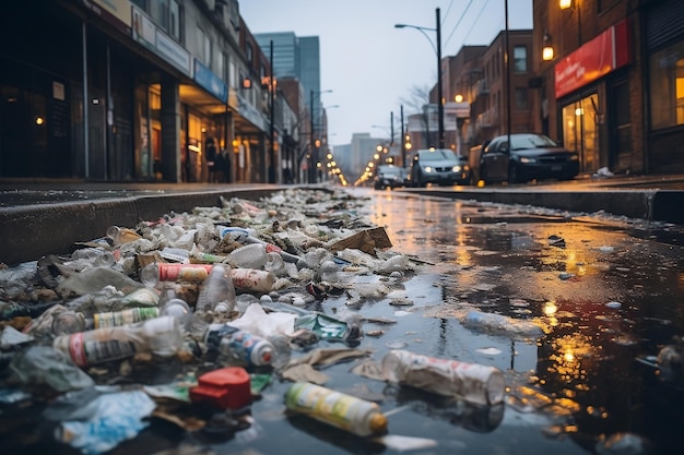 Eliminación de basura urbana IA generativa