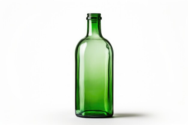 Elixir de Esmeralda Botela de Vidro Verde Cativante em Branco