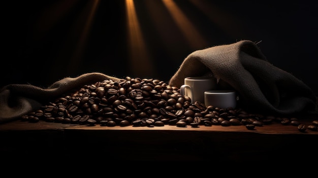 Elixires aromáticos revelaram a jornada dos grãos de café da plantação à xícara IA generativa