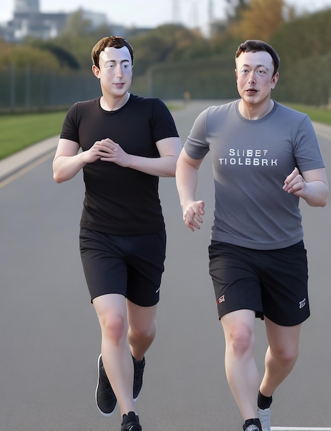 Elon Musk und Mark Zuckerberg zusammen