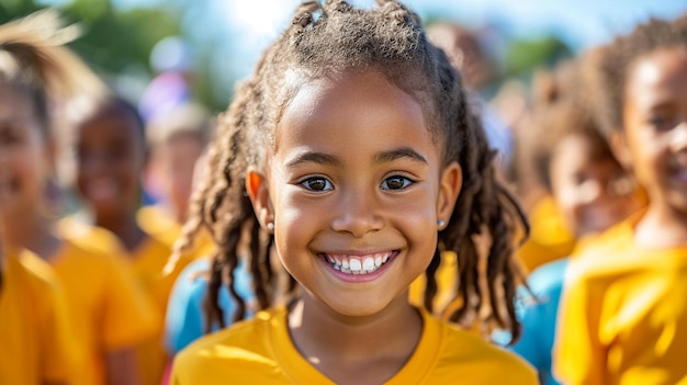 Eltern feuern ihr Kind bei einem Schulsporttag an