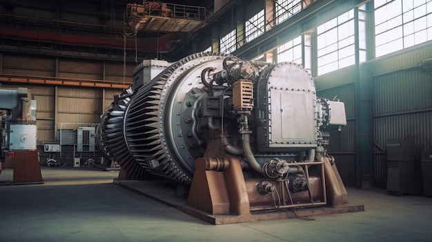 Em caso de emergência, a fábrica possui um grande gerador elétrico a diesel, bem como IA generativa