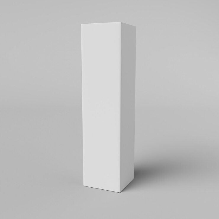 Embalagem de cosméticos para fotos publicitárias. 3D render.
