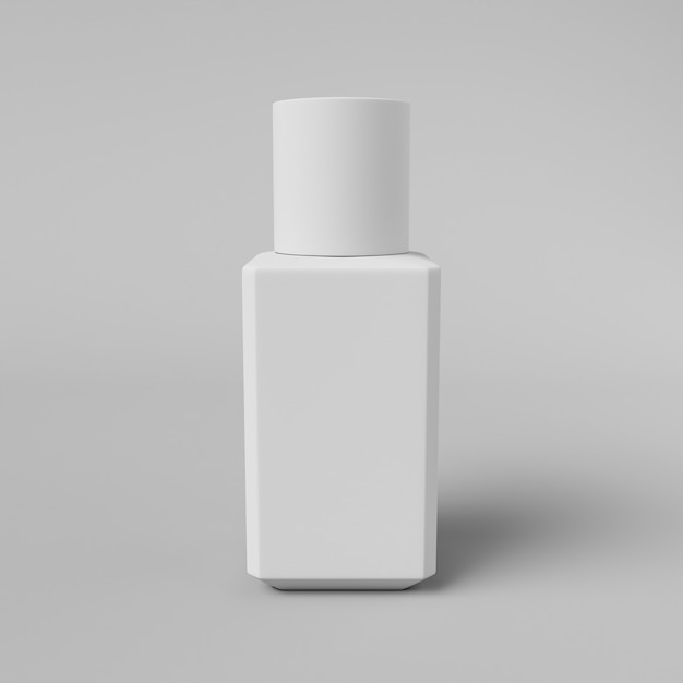 Foto embalagem de cosméticos para fotos publicitárias. 3d render.