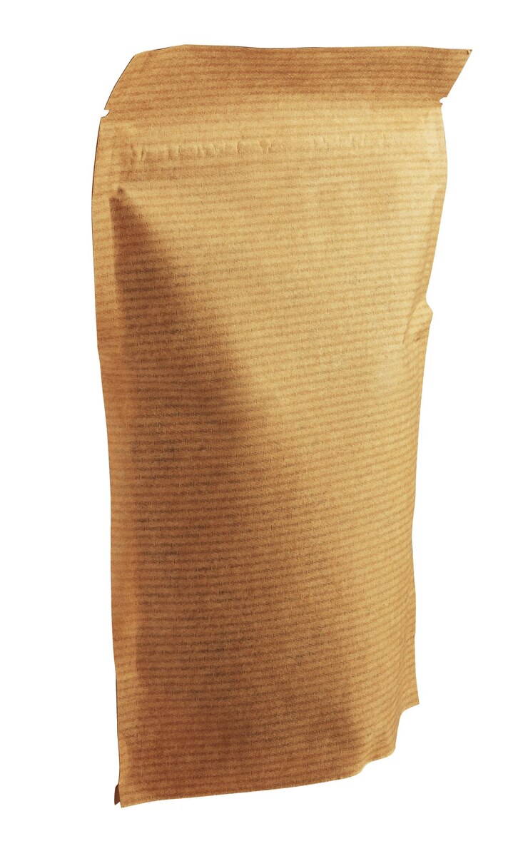 Foto embalagem ecológica, bolsa isolada em um fundo branco.