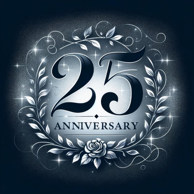 Emblema del 25 aniversario del Laurel de Plata digno