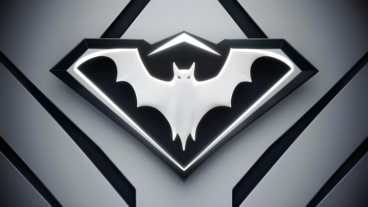 Foto emblema de silhueta de vampiro para design futurista
