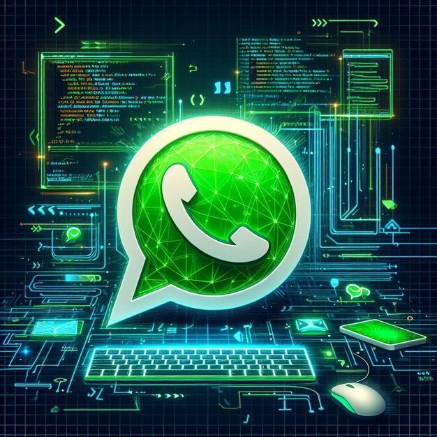 emblema do whatsapp em código uma exploração da dinâmica de design e inovação de marca