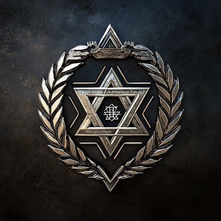 Foto el emblema de israel