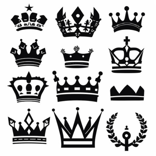 Emblema majestuoso de la corona Símbolo real de excelencia
