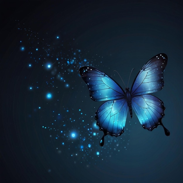 El emblema de la mariposa azul