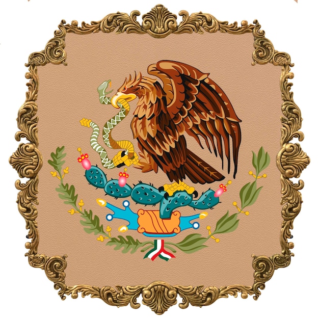 Foto emblema nacional de méxico día de la independencia nacional