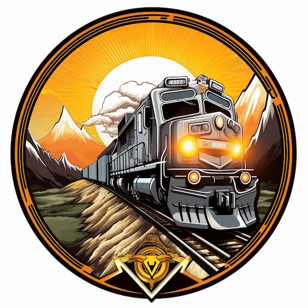 emblema del tren de mercancías