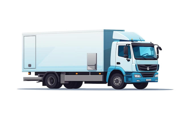 Emblema vetorial de excelência em transporte de contêineres de caminhão de sorvete de transporte de carga confiável delícias V