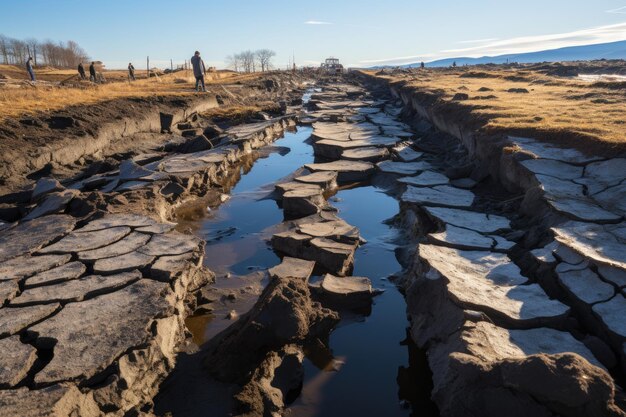 Emergencia caótica por el derretimiento del permafrost generativo de infraestructuras IA