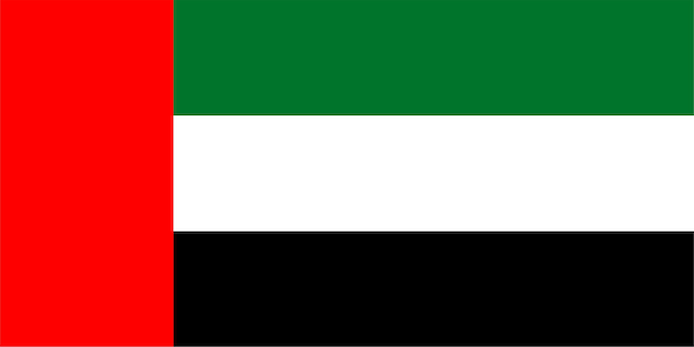 Emirate-Flagge der Vereinigten Arabischen Emirate