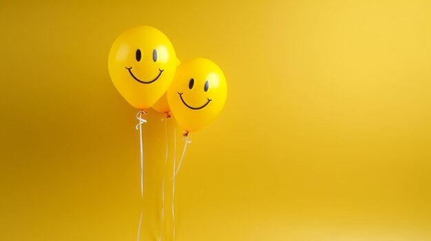 Emoción feliz de la familia con globos emoji