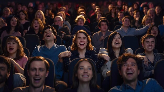 Las emociones de la gente en el cine