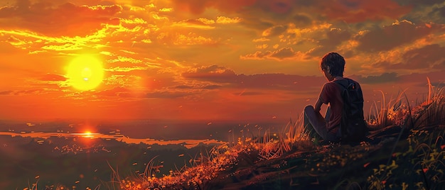 Las emociones y las reflexiones de una persona que contempla la vida