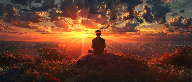 Las emociones y las reflexiones de una persona que contempla la vida