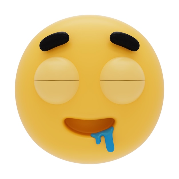 Foto emoji 3d de cara de bebê