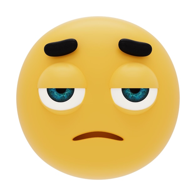 Emoji 3D de cara triste