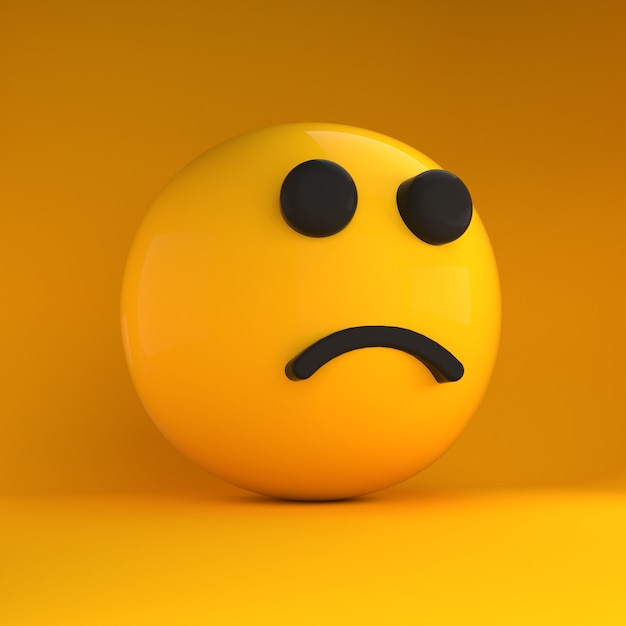 Emoji 3D triste