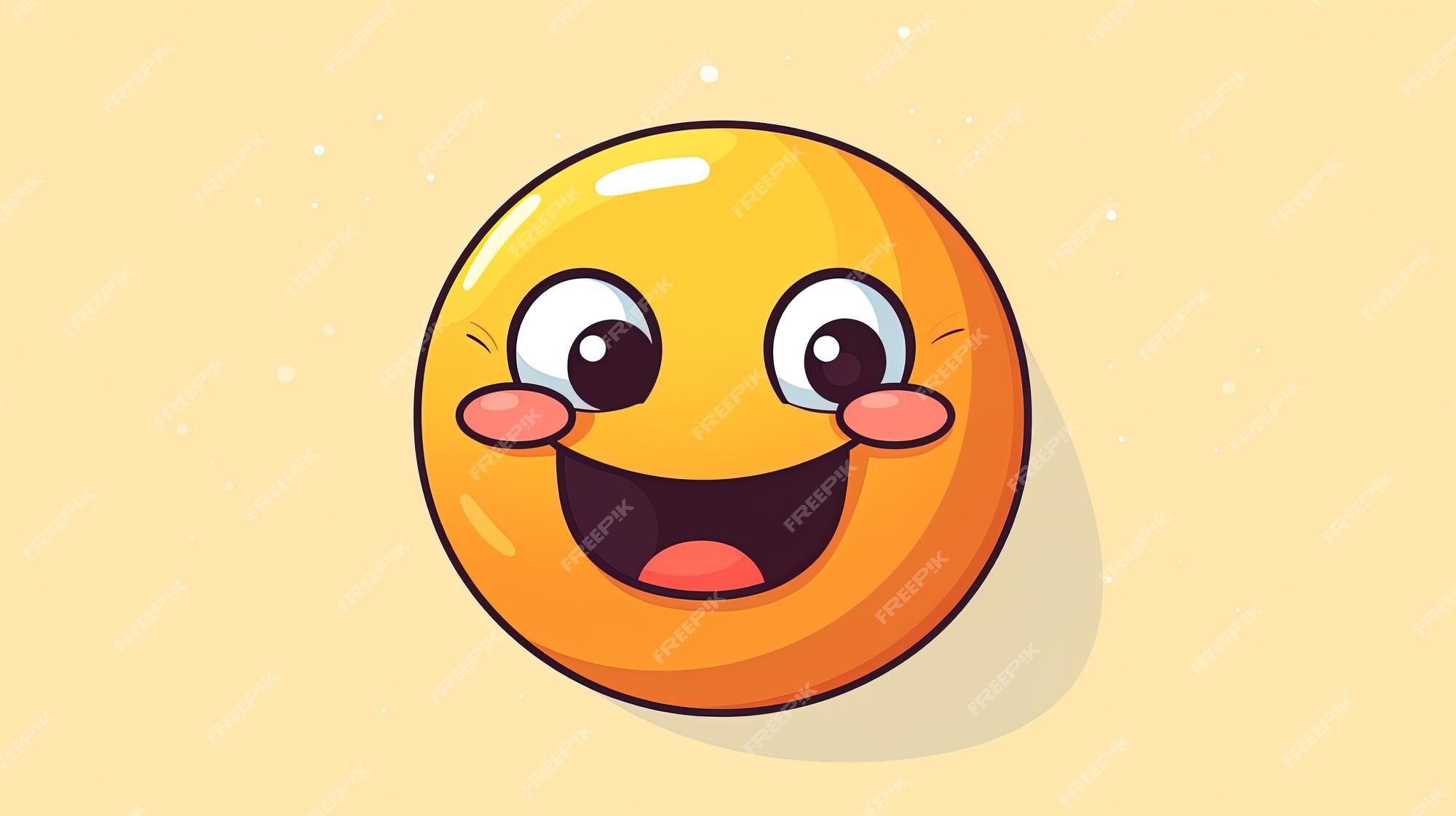 Desenhos animados kawaii olhos e bocas. emoji fofo emoji