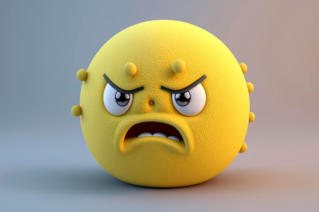 emoji amarillo disgustado